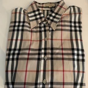 BURBERRY Checked 100% Cotton Shirt